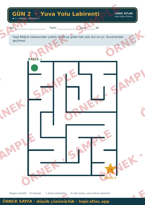 Tag 2: Labyrinth-Seite – Vorschau mit Wasserzeichen
