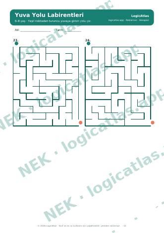 Heimweg-Labyrinthe Beispielseite (mit Wasserzeichen, niedrige Auflösung)